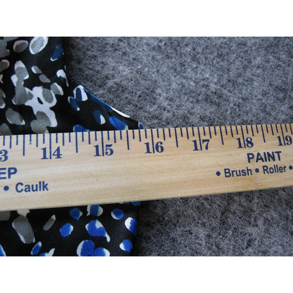 Maggy London Dress Women 8 Blue One Shoulder Satin Ruched Flattering Ladies - Picture 9 of 15